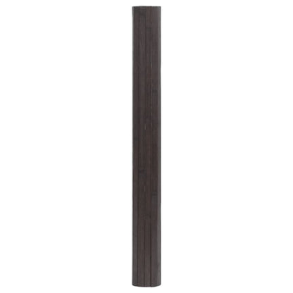Vloerkleed rechthoekig 100x100 cm bamboe donkerbruin