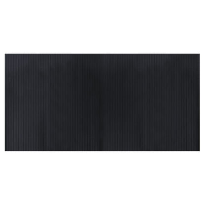Vloerkleed rechthoekig 100x200 cm bamboe zwart