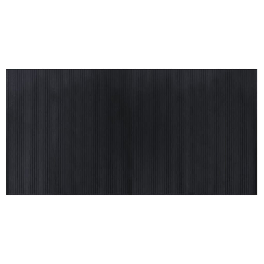 Vloerkleed rechthoekig 100x200 cm bamboe zwart