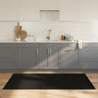 Vloerkleed bamboe 100x200 cm zwart