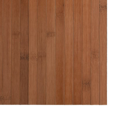 Vloerkleed rechthoekig 100x200 cm bamboe bruin