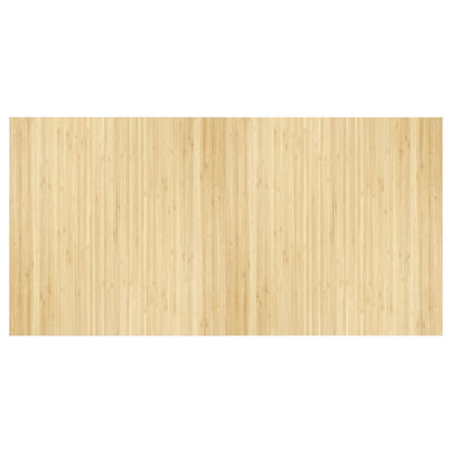 Vloerkleed rechthoekig 100x200 cm bamboe lichtnaturel
