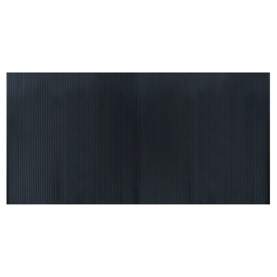Vloerkleed rechthoekig 100x200 cm bamboe grijs