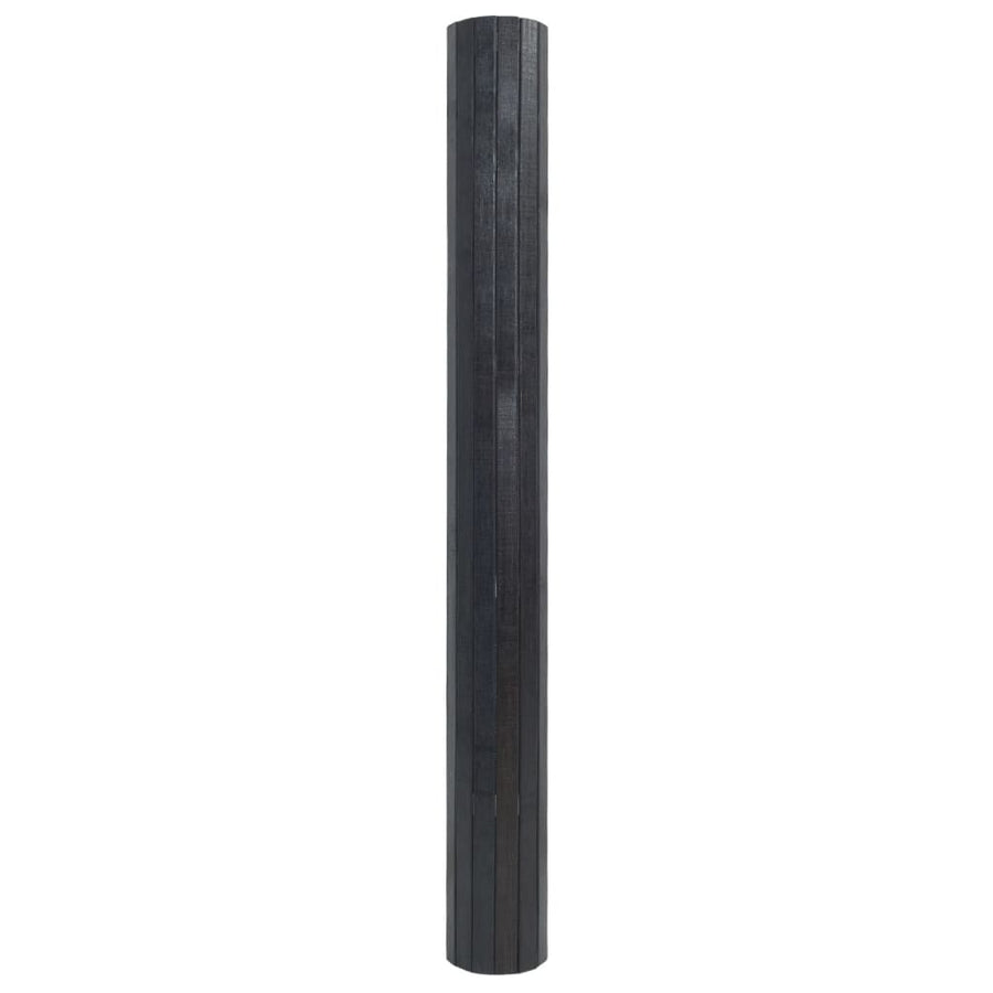 Vloerkleed rechthoekig 100x200 cm bamboe grijs