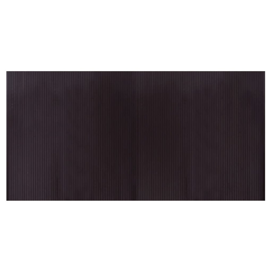 Vloerkleed rechthoekig 100x200 cm bamboe donkerbruin