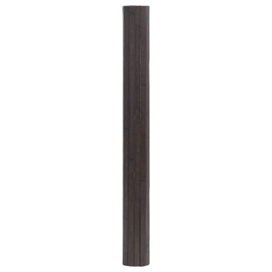 Vloerkleed rechthoekig 100x200 cm bamboe donkerbruin