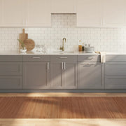 Vloerkleed bamboe 100x300 cm bruin