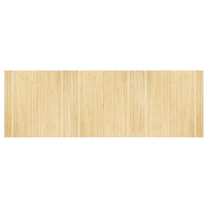 Vloerkleed rechthoekig 100x300 cm bamboe lichtnaturel