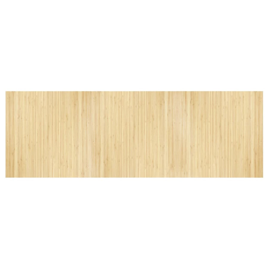 Vloerkleed rechthoekig 100x300 cm bamboe lichtnaturel
