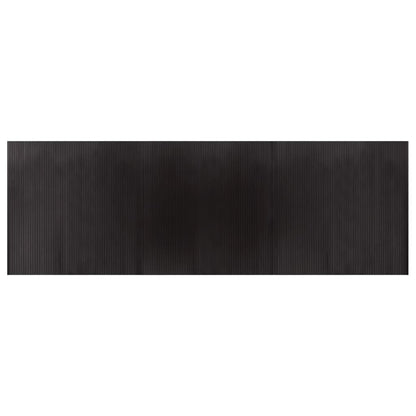 Vloerkleed rechthoekig 100x300 cm bamboe donkerbruin