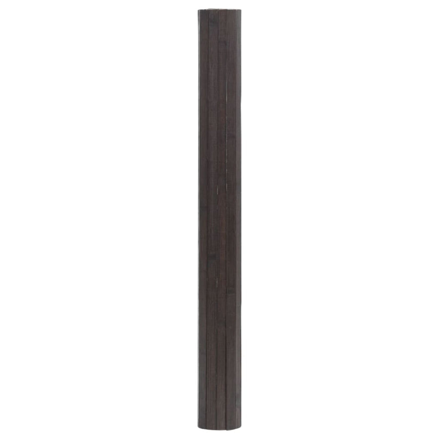 Vloerkleed rechthoekig 100x300 cm bamboe donkerbruin