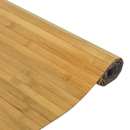 Vloerkleed rechthoekig 100x400 cm bamboe naturel