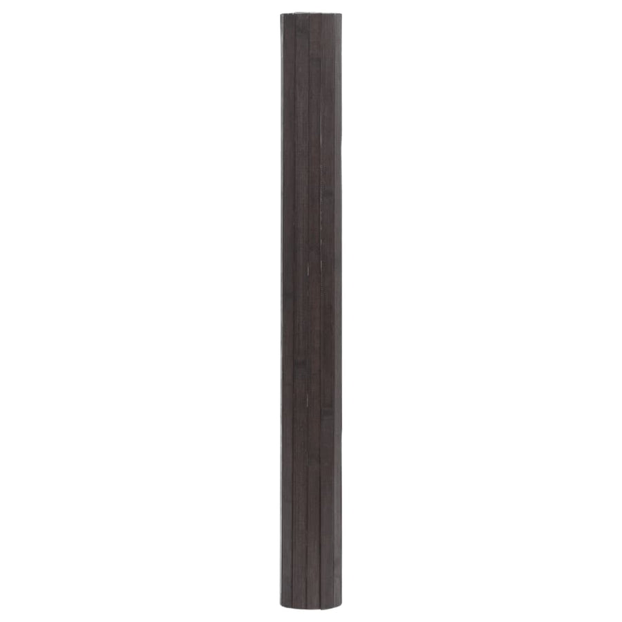Vloerkleed rechthoekig 100x500 cm bamboe donkerbruin