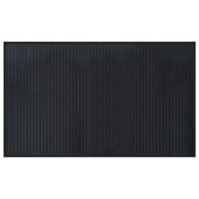 Vloerkleed rechthoekig 60x100 cm bamboe zwart