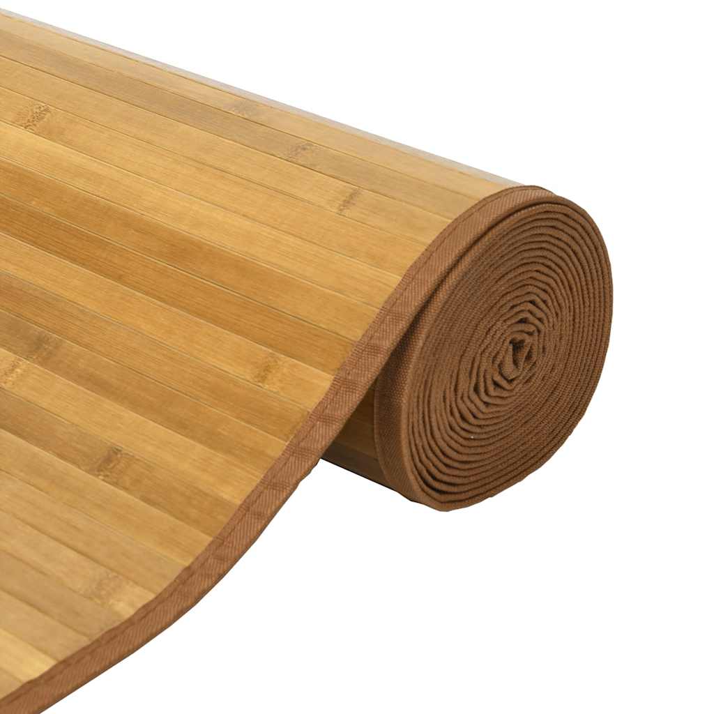 Vloerkleed rechthoekig 60x100 cm bamboe naturel