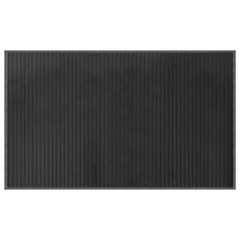 Vloerkleed rechthoekig 60x100 cm bamboe grijs