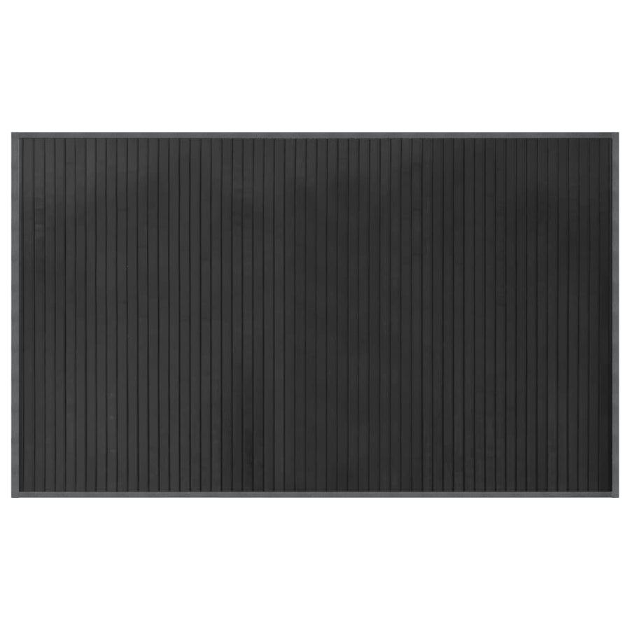 Vloerkleed rechthoekig 60x100 cm bamboe grijs