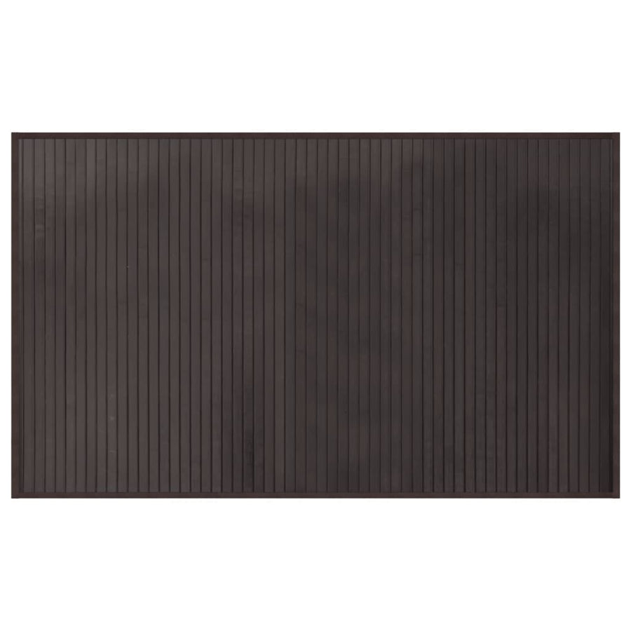 Vloerkleed rechthoekig 60x100 cm bamboe donkerbruin
