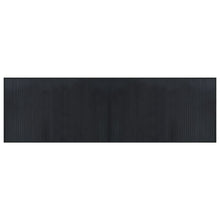 Vloerkleed rechthoekig 60x200 cm bamboe zwart