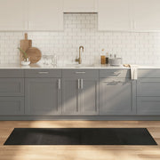 Vloerkleed bamboe 60x200 cm zwart