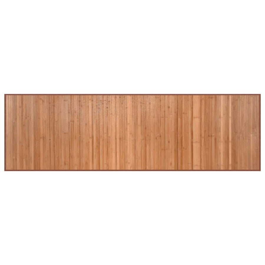 Vloerkleed rechthoekig 60x200 cm bamboe naturel