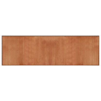 Vloerkleed rechthoekig 60x200 cm bamboe bruin