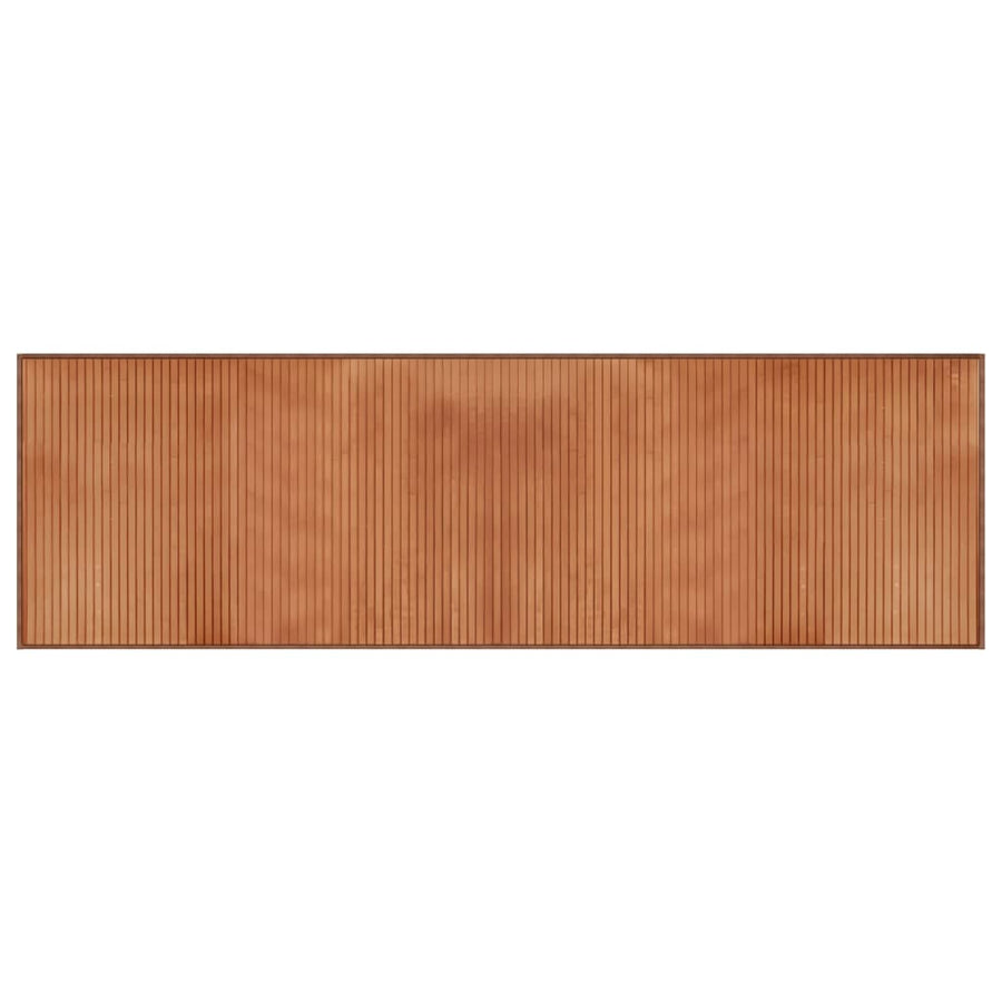 Vloerkleed rechthoekig 60x200 cm bamboe bruin