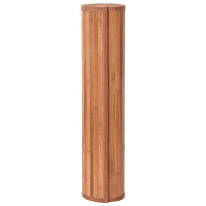 Vloerkleed rechthoekig 60x200 cm bamboe bruin