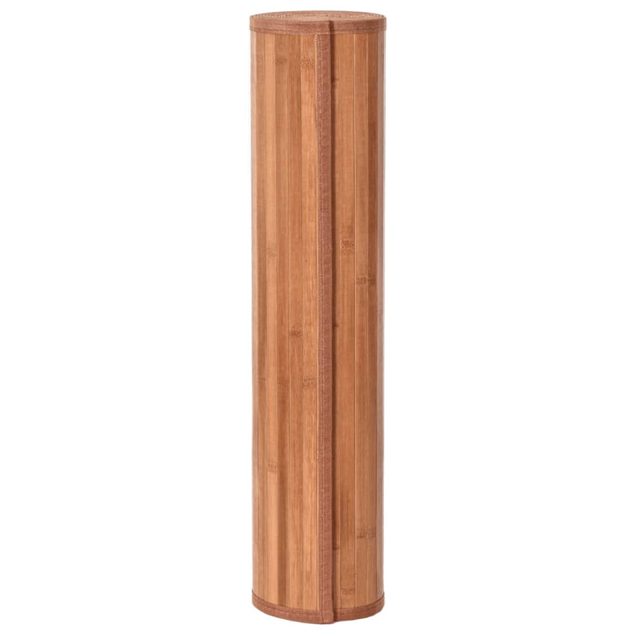 Vloerkleed rechthoekig 60x200 cm bamboe bruin