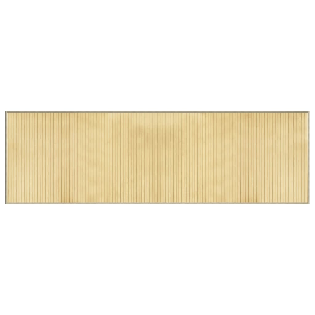 Vloerkleed Rechthoekig Bamboe Lichtnaturel Light Natural 60 x 200 cm