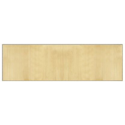Vloerkleed Rechthoekig Bamboe Lichtnaturel Light Natural 60 x 200 cm