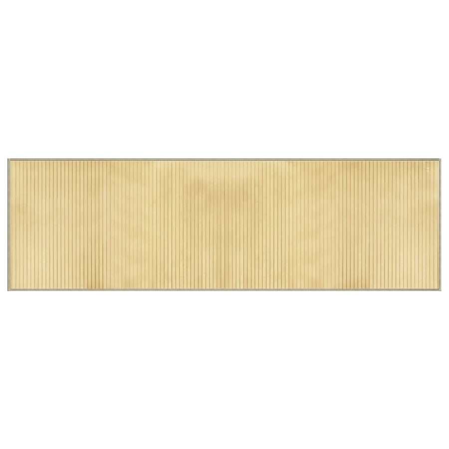Vloerkleed Rechthoekig Bamboe Lichtnaturel Light Natural 60 x 200 cm