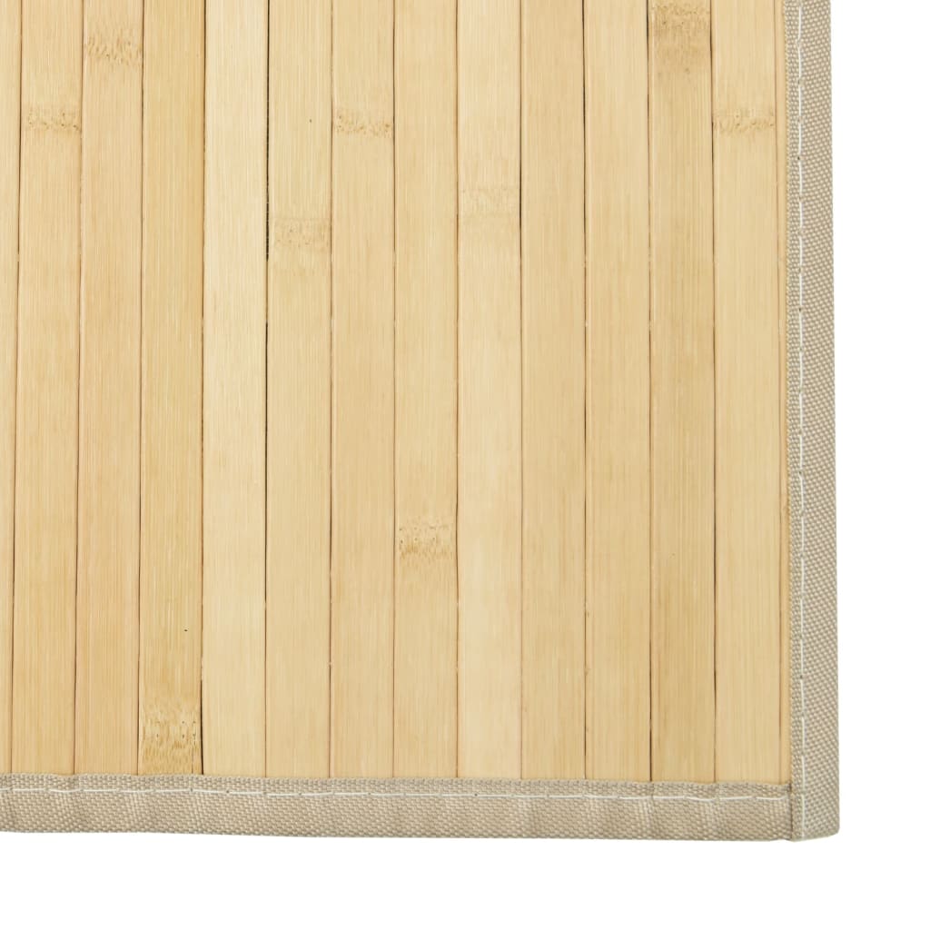 Vloerkleed Rechthoekig Bamboe Lichtnaturel Light Natural 60 x 200 cm
