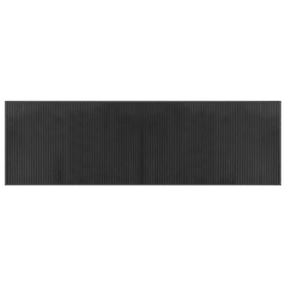 Vloerkleed rechthoekig 60x200 cm bamboe grijs