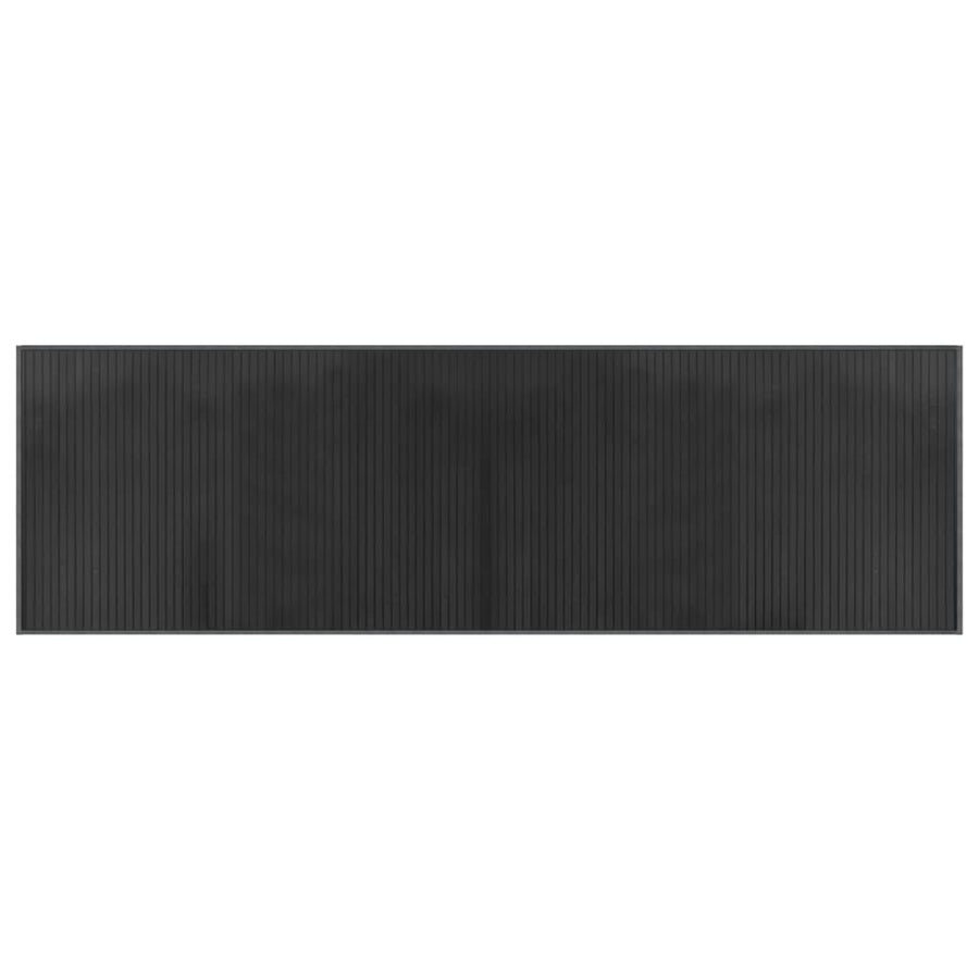 Vloerkleed rechthoekig 60x200 cm bamboe grijs