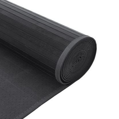 Vloerkleed rechthoekig 60x200 cm bamboe grijs