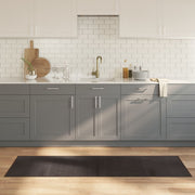 Vloerkleed bamboe 60x200 cm donkerbruin
