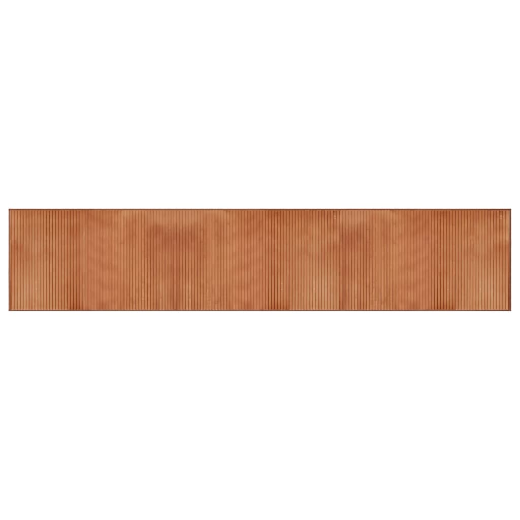 Vloerkleed rechthoekig 60x300 cm bamboe bruin