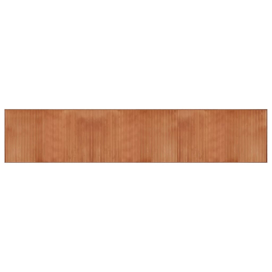 Vloerkleed rechthoekig 60x300 cm bamboe bruin