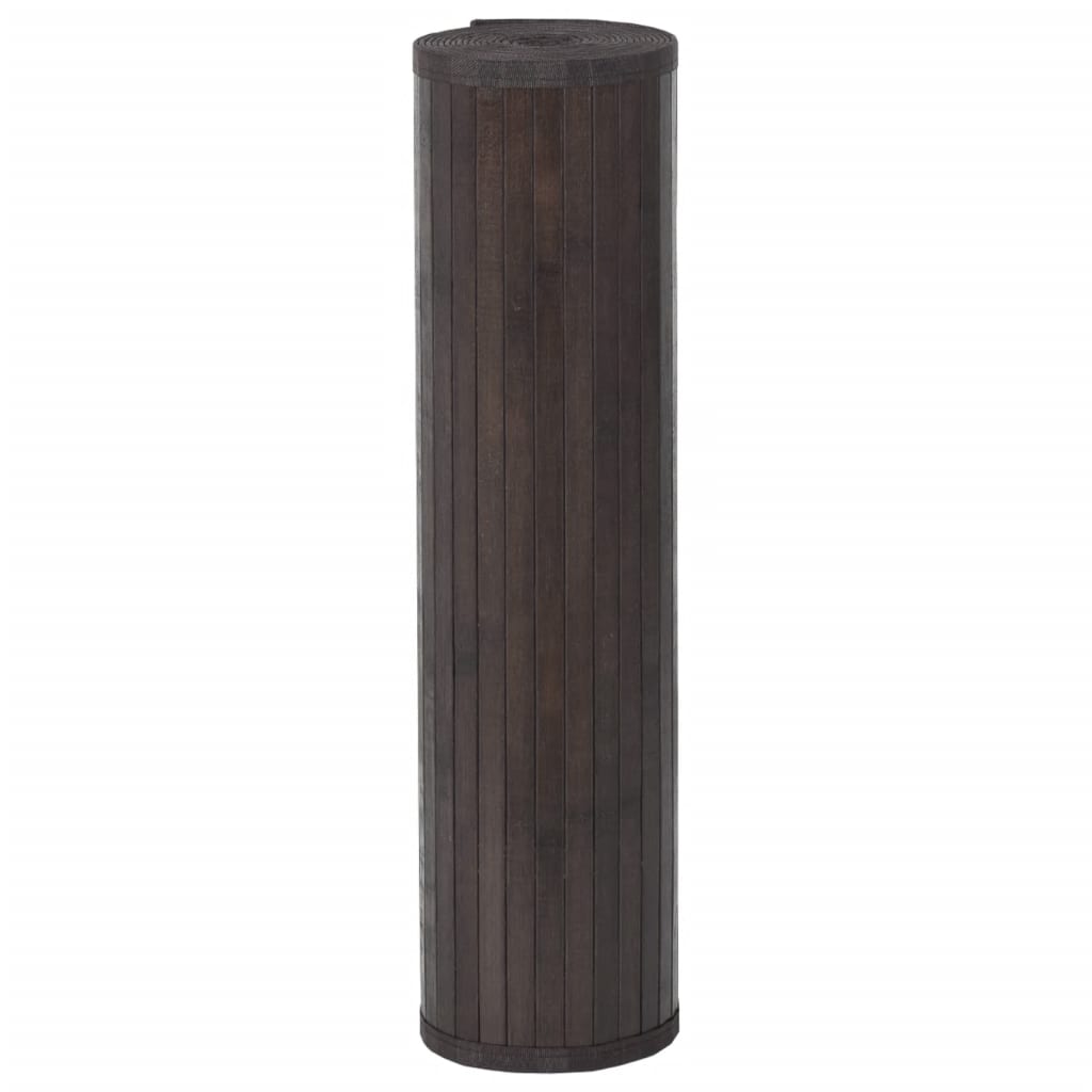 Vloerkleed Rechthoekig Bamboe Donkerbruin 60 x 300 cm
