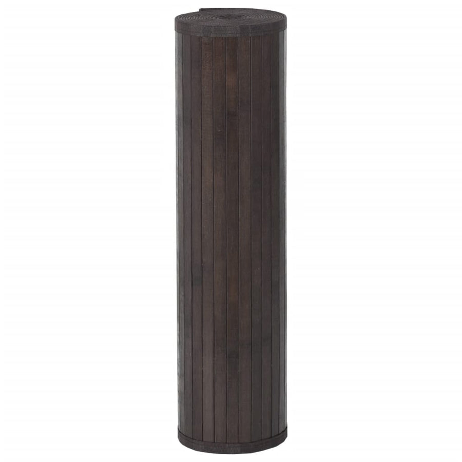 Vloerkleed Rechthoekig Bamboe Donkerbruin 60 x 300 cm