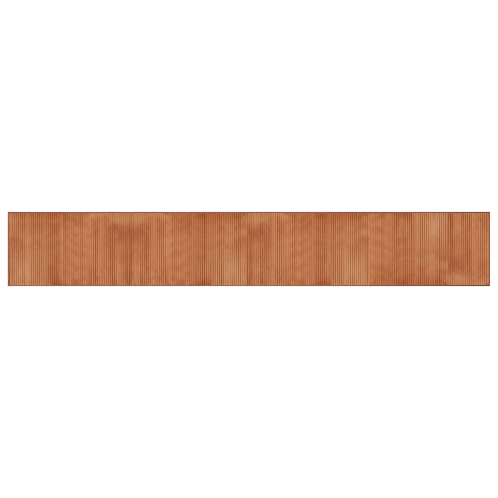 Vloerkleed rechthoekig 60x400 cm bamboe bruin