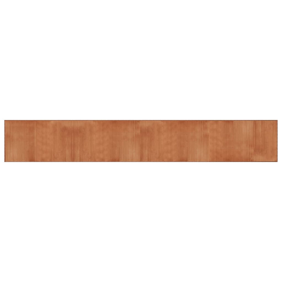 Vloerkleed rechthoekig 60x400 cm bamboe bruin