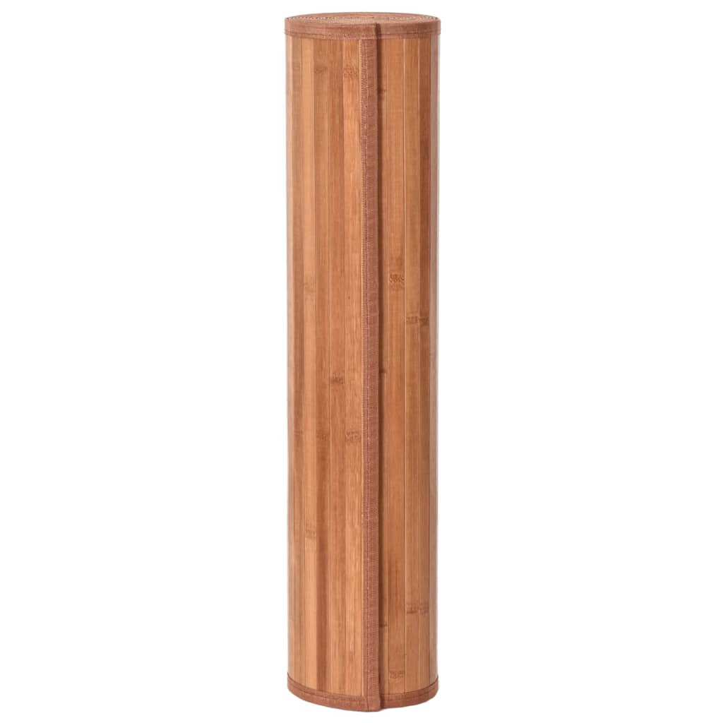 Vloerkleed rechthoekig 60x400 cm bamboe bruin