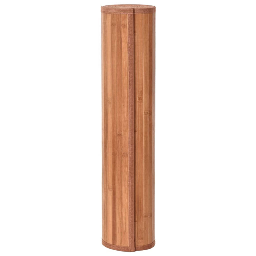 Vloerkleed rechthoekig 60x400 cm bamboe bruin