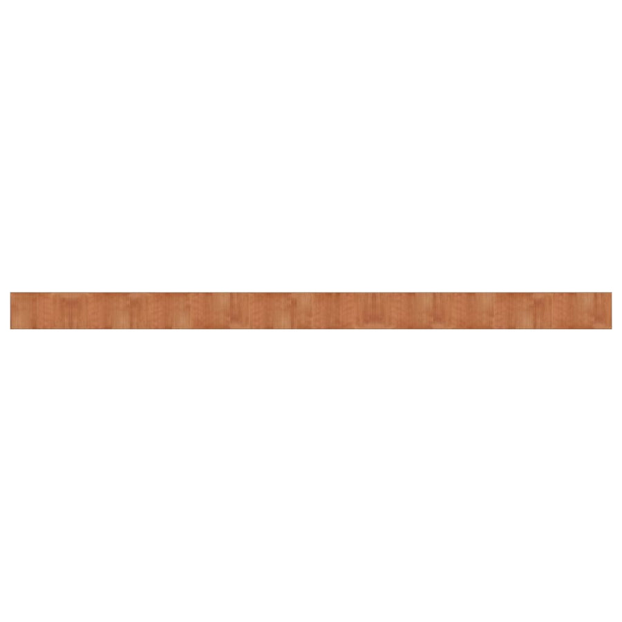 Vloerkleed rechthoekig 60x1000 cm bamboe bruin