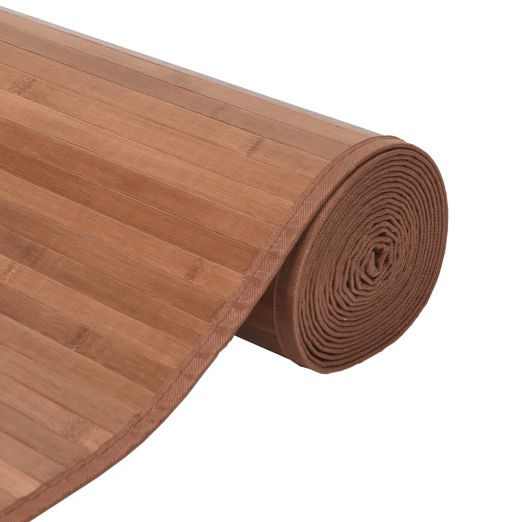 Vloerkleed rechthoekig 70x100 cm bamboe naturel