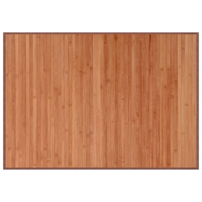 Vloerkleed rechthoekig 70x100 cm bamboe bruin