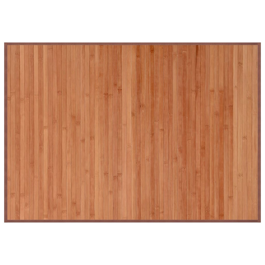 Vloerkleed rechthoekig 70x100 cm bamboe bruin