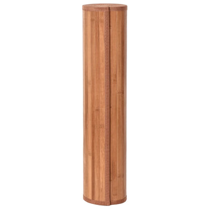 Vloerkleed rechthoekig 70x100 cm bamboe bruin
